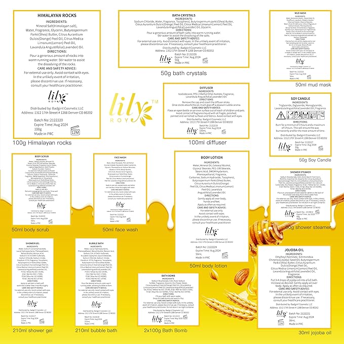 Christmas Gifts for Women - 21-Piece Luxury Bath & Body Gift Basket Set for Women, Spa Gift Basket Self Care Gifts for Her | Gift Set for Mothers Day, Birthday Gifts, All Occasion Present