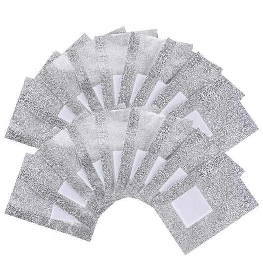 BTYMS 400 Pcs Gel Nail Polish Remover Wraps Nail Foil Wraps Soak Off Cotton Pads Lint Free Finger Nail Wipes