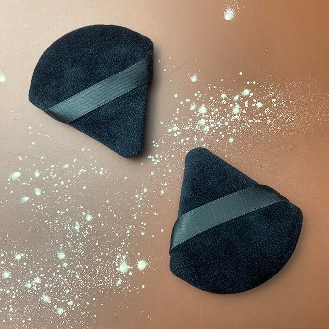 16 pcs Triangle Powder Puff Makeup Puff:Setting Powder Puff Powder Puffs for Face Powder for Loose Powder Cosmetic Foundation Makeup Sponge Beauty Blender