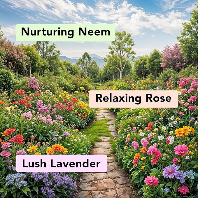 Botanic Hearth Relax And Renew Shower Set | Pack Of 3 Of Body Wash (British Rose,Lavender, Calendula Neem) 2 Fl Oz Each